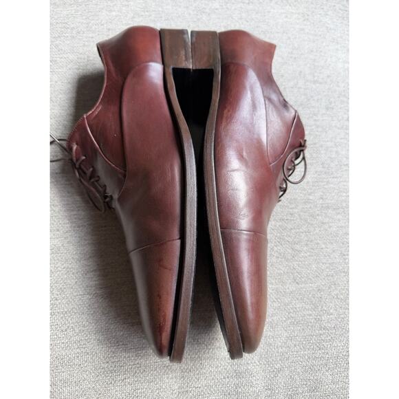 Bruno Magli Adriano Leather Cap Toes Oxford Shoe Men\'s 12 Brown Classic Elegant